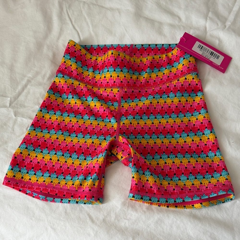 NWT Terez Vibrant Striped Kids Shorts xs
